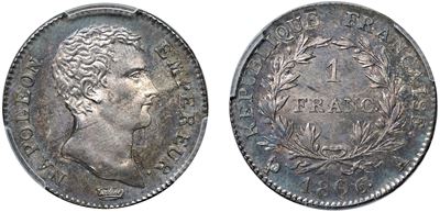 Napoleone I, Imperatore (1804 - 1814) - 1 Franco 1806 A, Parigi.