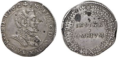 Emanuele Filiberto (1553-1580), Lira “Instar omnium” 1562 T, argento