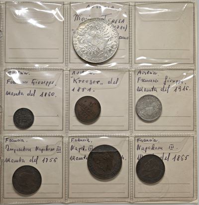 Raccolta di monete, autorità emittenti varie, 15 esemplari (XIX-XX secolo), argento