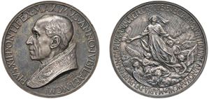 PIO XII, Eugenio Maria Pacelli (1939 - 1958) - Medaglia per la Proclamazione del Dogma dell'Assunzione, 1950, Roma.