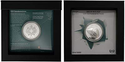 Moneta commemorativa svizzera, 20 franchi 2023 in argento (altorilievo) — edizione limitata, Bern...