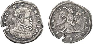 FILIPPO III (1598 - 1621) - 4 tar&igrave; 1612, Messina.