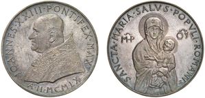 GIOVANNI XXIII, Angelo Giuseppe Roncalli (1958 - 1963) - Medaglia straordinaria 1959, an. II, Roma.