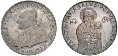 Giovanni XXIII (Angelo Giuseppe Roncalli), Medaglia straordinaria 1959, anno II, Roma