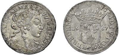 Maria Maddalena Centurioni Malaspina, Luigino 1667, Fosdinovo (argento, 1,91 g)