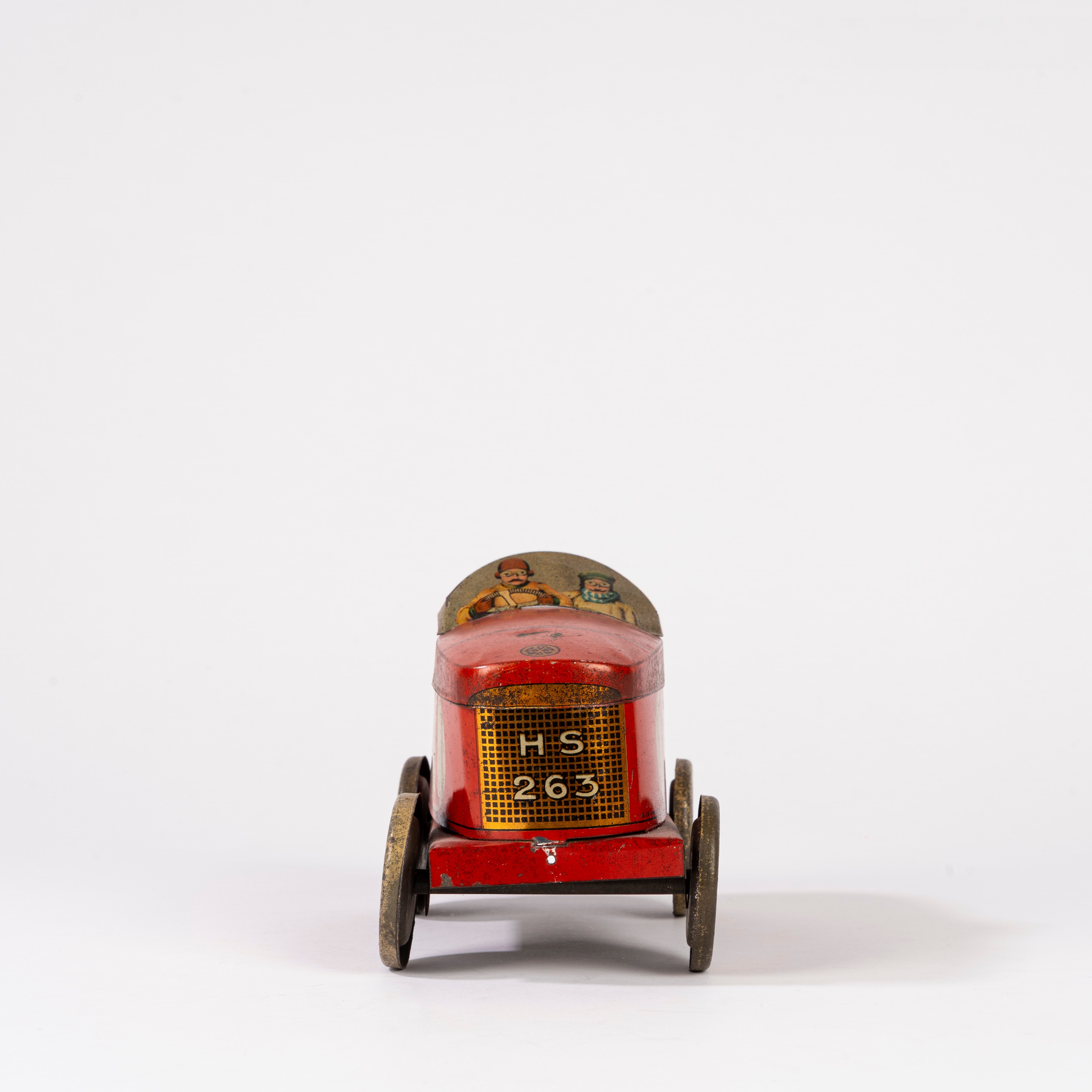 De Andreis Marseille - Scatola a forma di auto da corsa, latta litografata (anni 1920)
