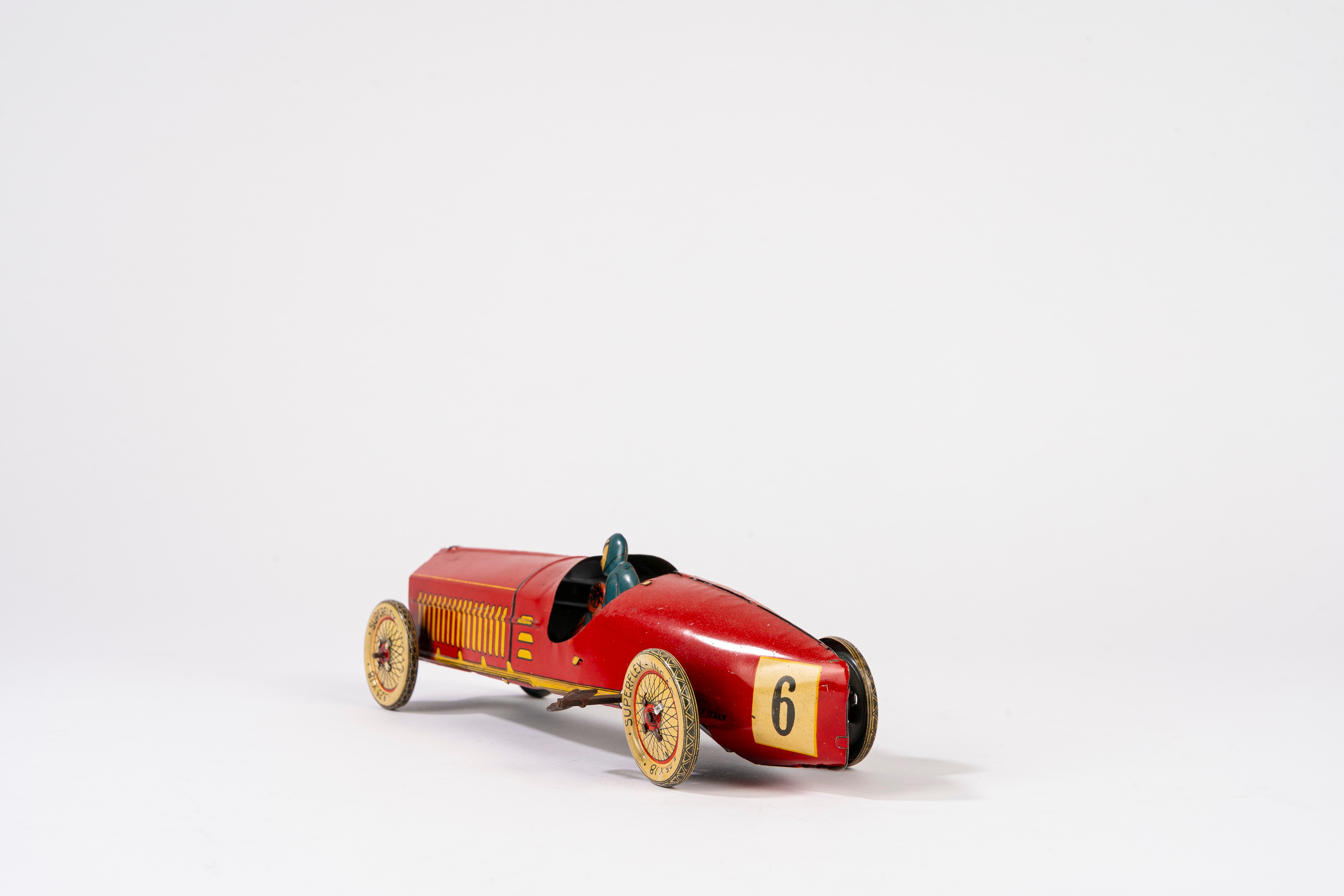 Ingap - Modello di auto da corsa Grand Prix, latta litografata con carica a molla (anni 1930)