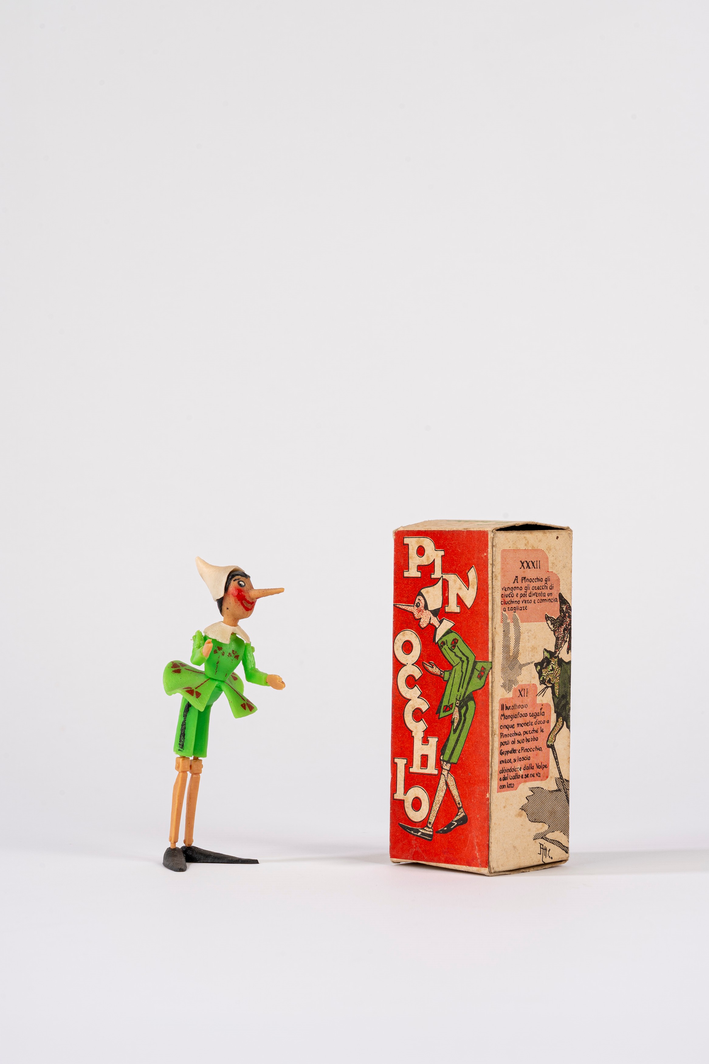 Attilio Mussino, Landi Xiloplasto - Pinocchio burattino in plastica, anni 1960