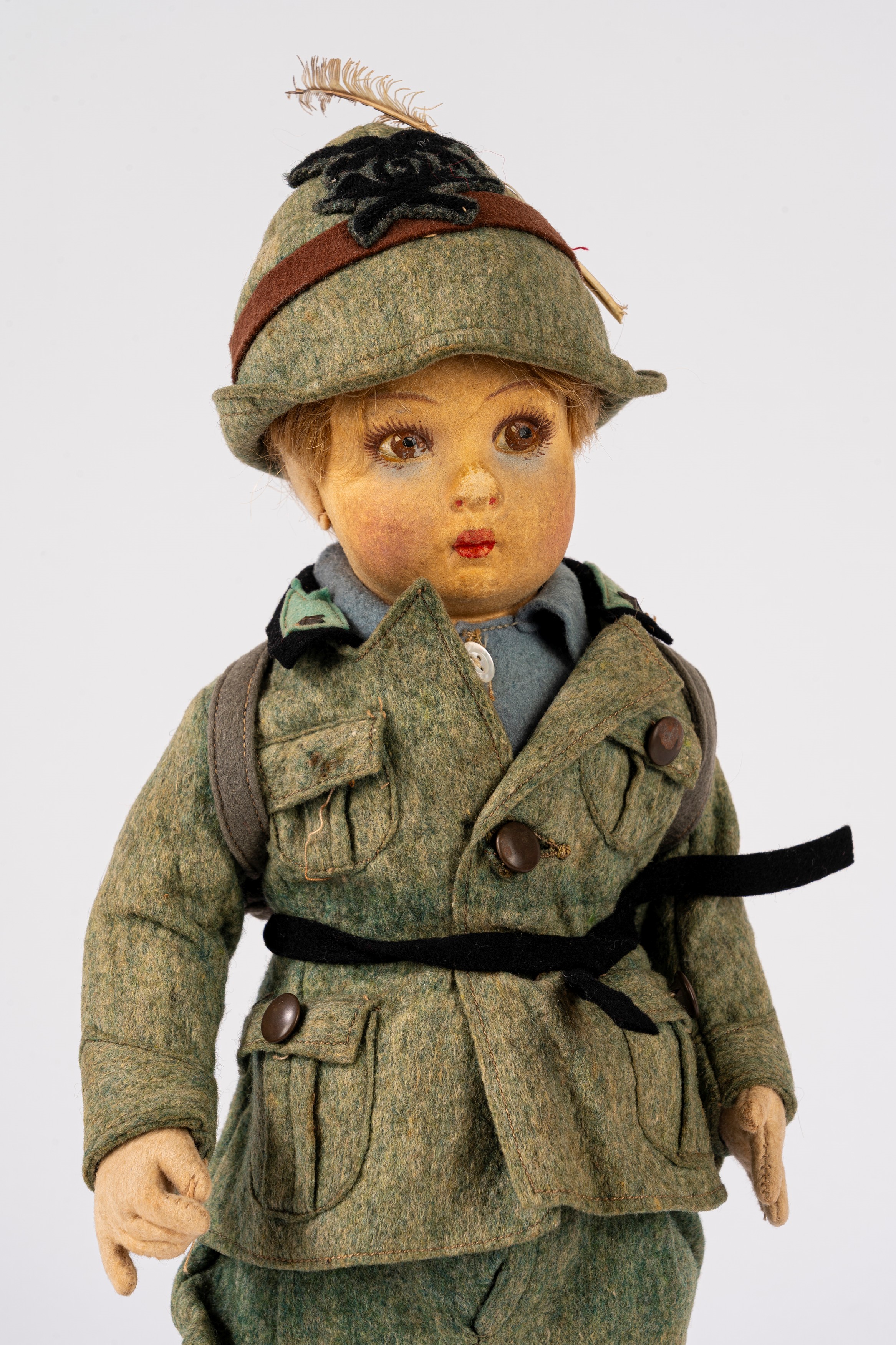 Lenci - Alpino del Regio Esercito, soldatino in panno (anni '30)
