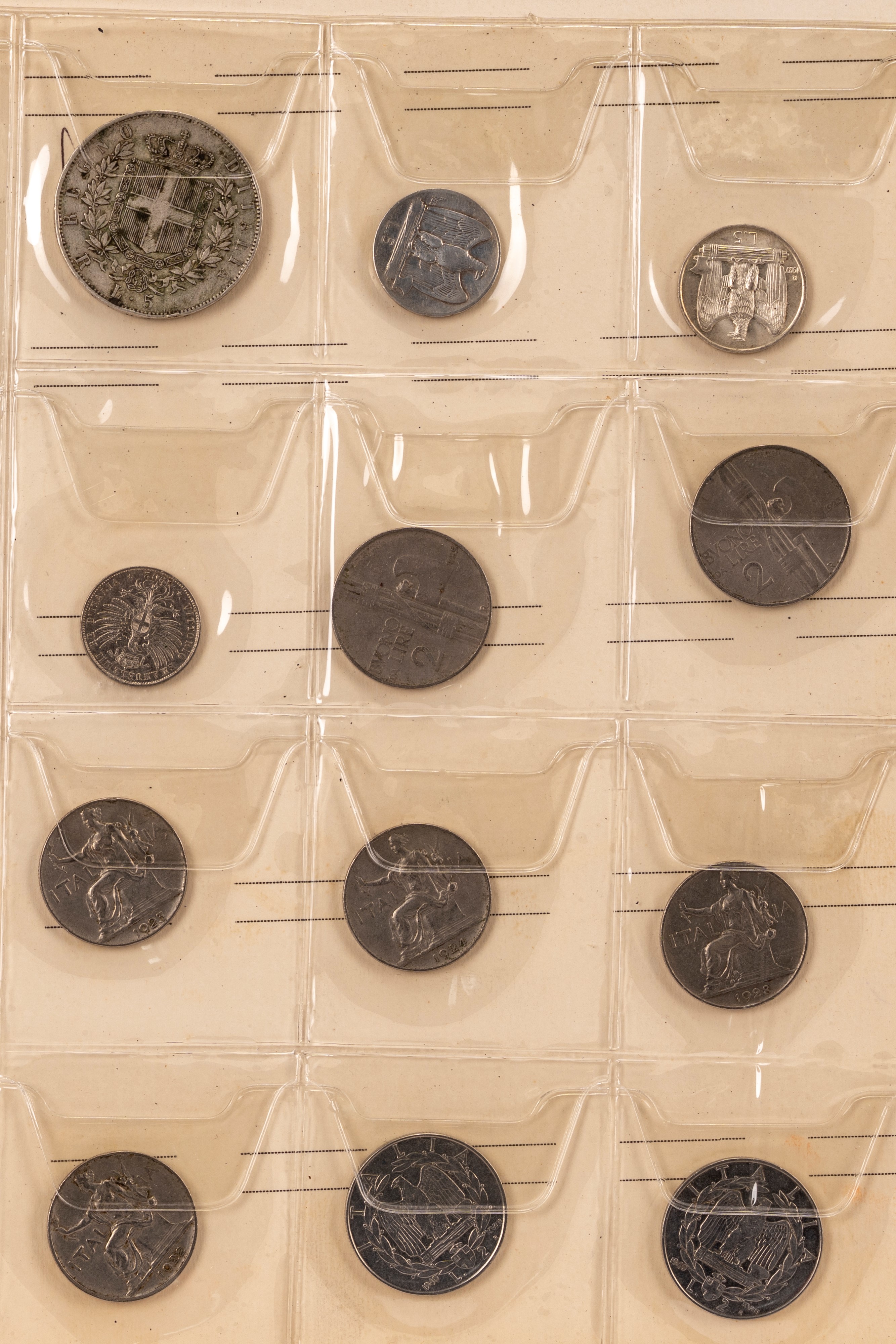 Italia - Raccolta numismatica e medaglistica (XIX–XX secolo), 87 monete e una medaglia