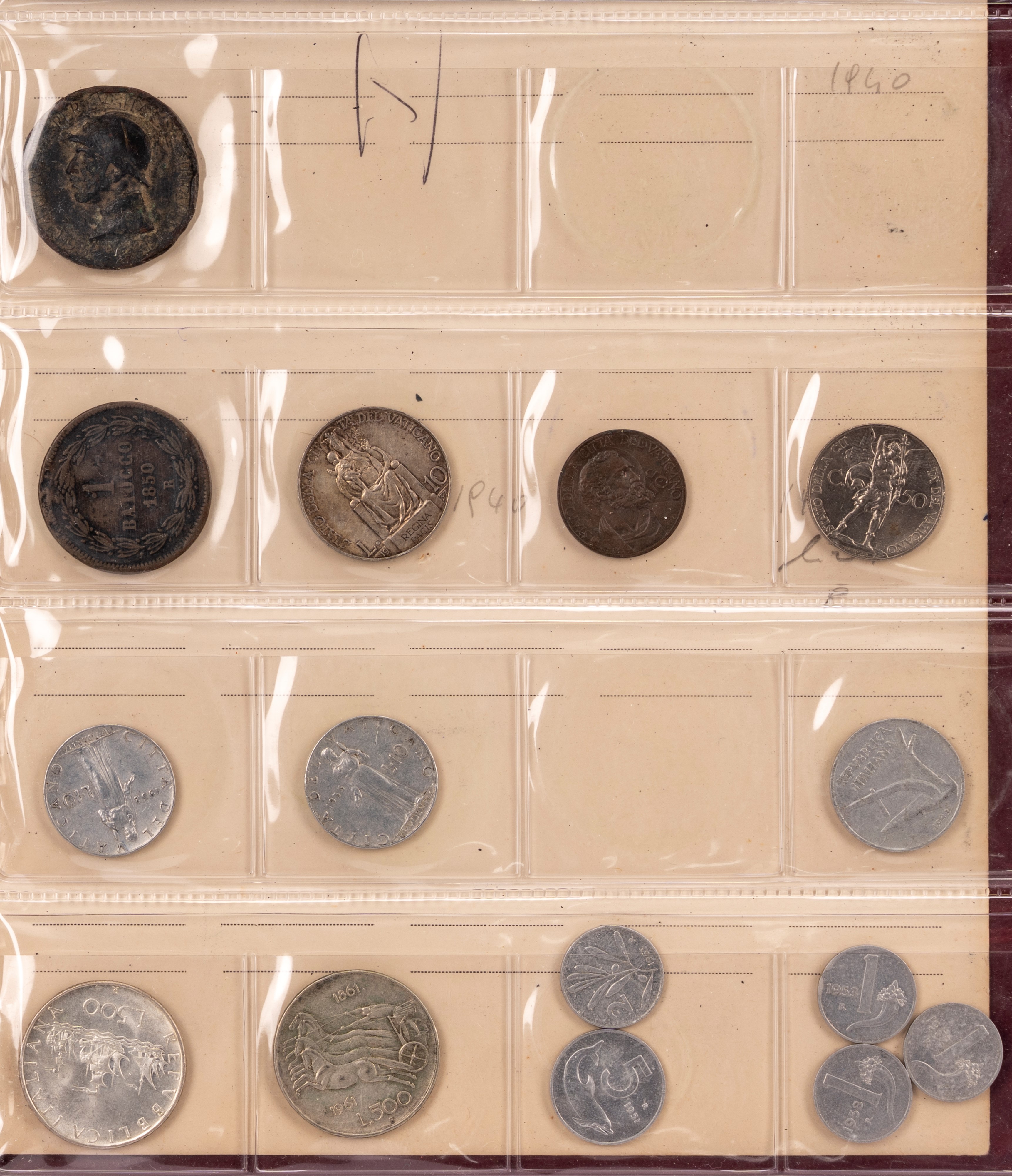 Italia - Raccolta numismatica e medaglistica (XIX–XX secolo), 87 monete e una medaglia
