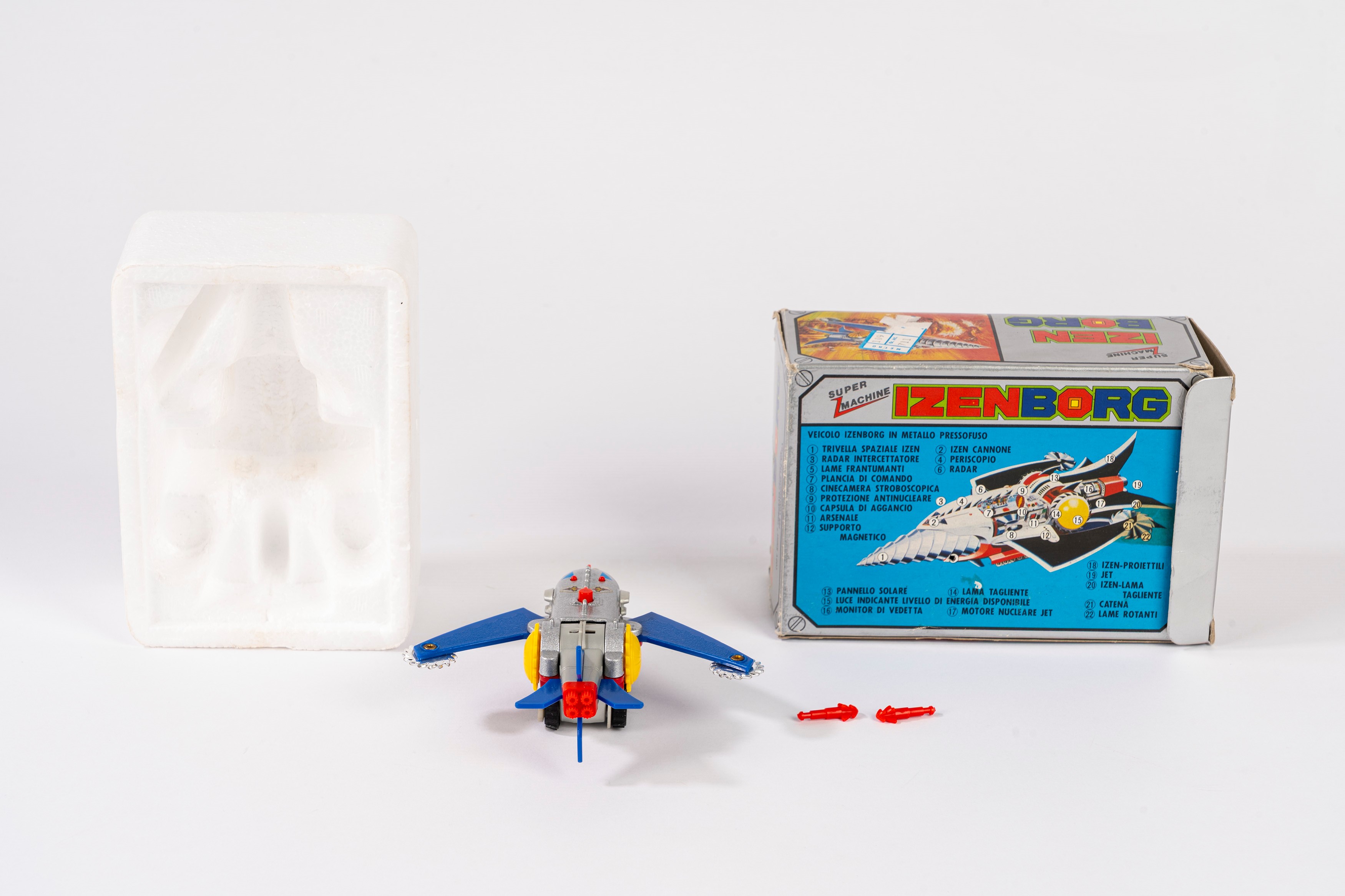 Ceppi Ratti - IZENBORG, Japanese anime toy, pressofusione e parti in plastica, anni 1980