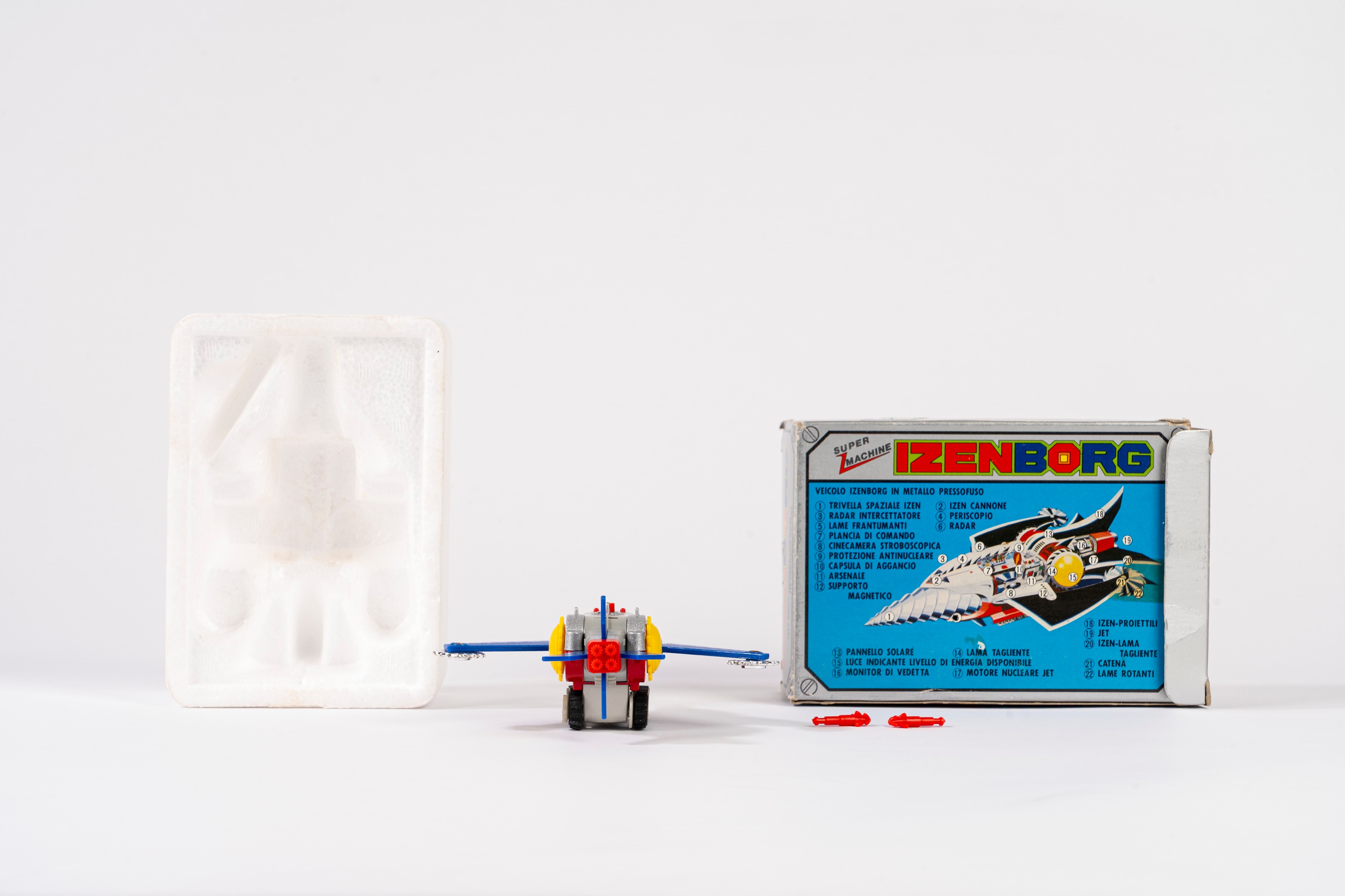 Ceppi Ratti - IZENBORG, Japanese anime toy, pressofusione e parti in plastica, anni 1980