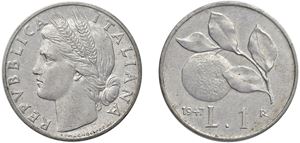 1 lira 1947, Roma.