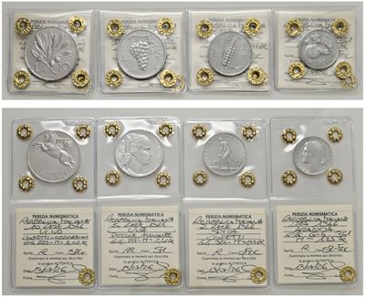 Serie completa di 4 valori del 1946 (1, 2, 5, 10 lire), Italma