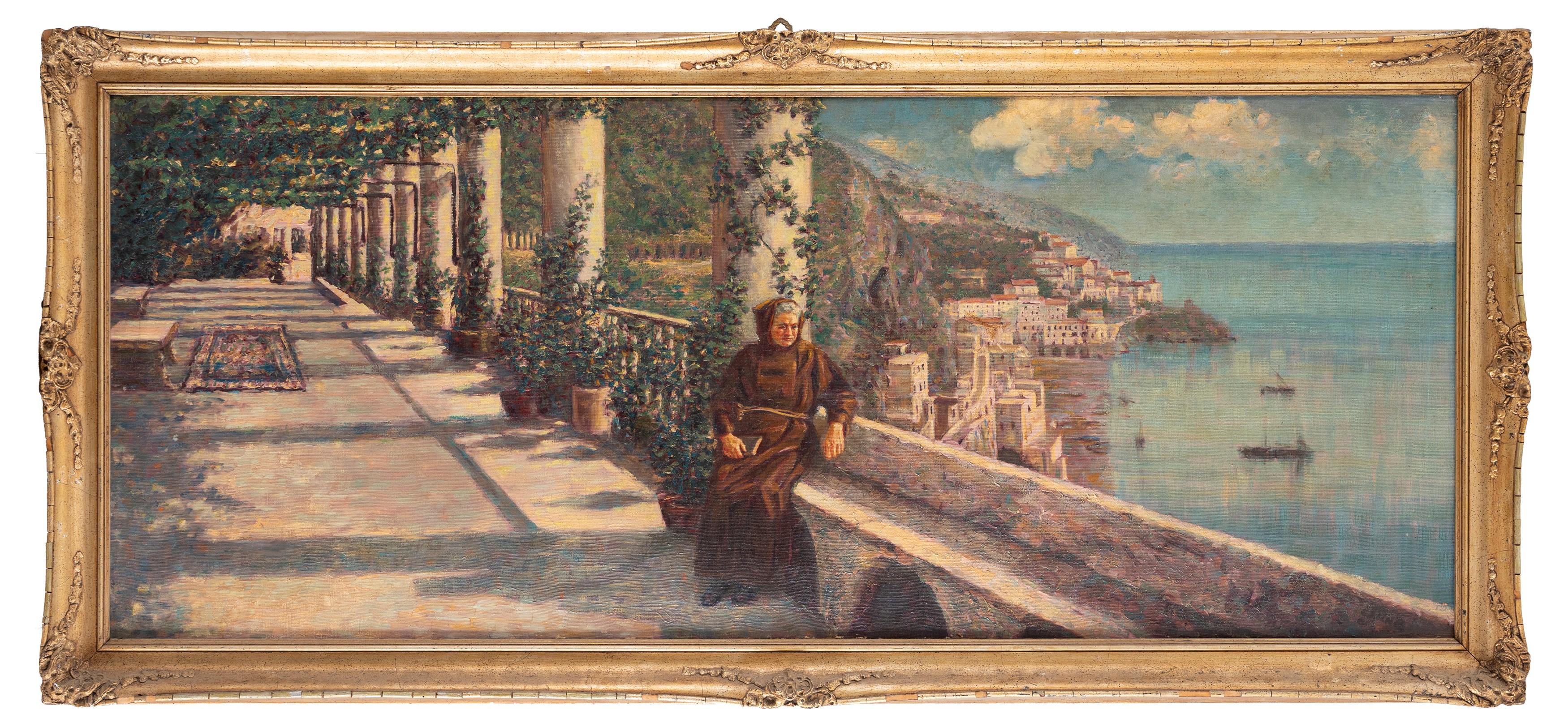 Scuola Napoletana del XX Secolo - Terrazza a Sorrento