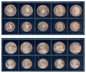 REPUBBLICA - Lot of 5 diptychs, 1972/1976, Rome.