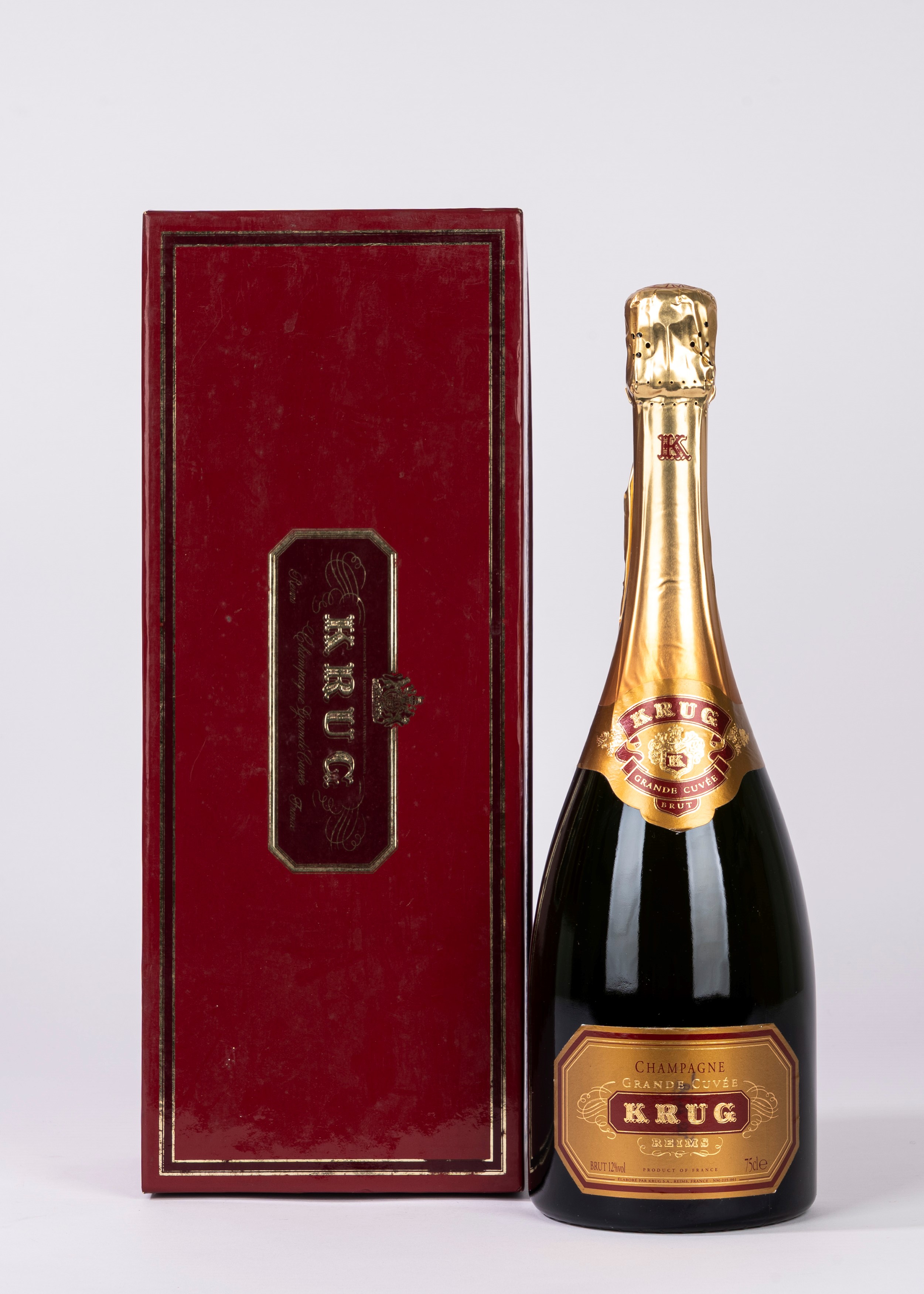 Francia - Vino spumante Krug, 1 bottiglia (1 BT), in originale bottiglia OC