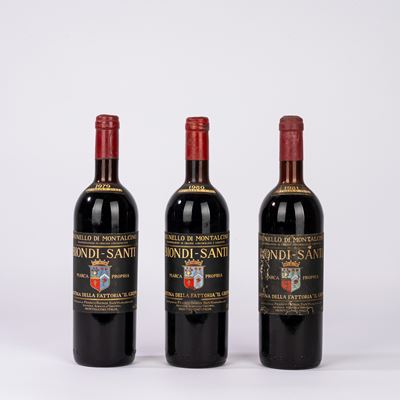 Verticale Biondi Santi (3 BT) con annate 1979-1981