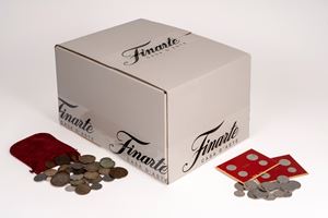 Rinvenimento familiare di monete mondiali (XIX e XX sec.), principalmente di area italiana (Repubblica).