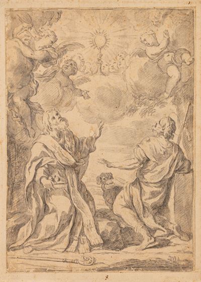 Collezione di studi di figure e progettazioni per lucerne e candelabri, ventiquattro disegni