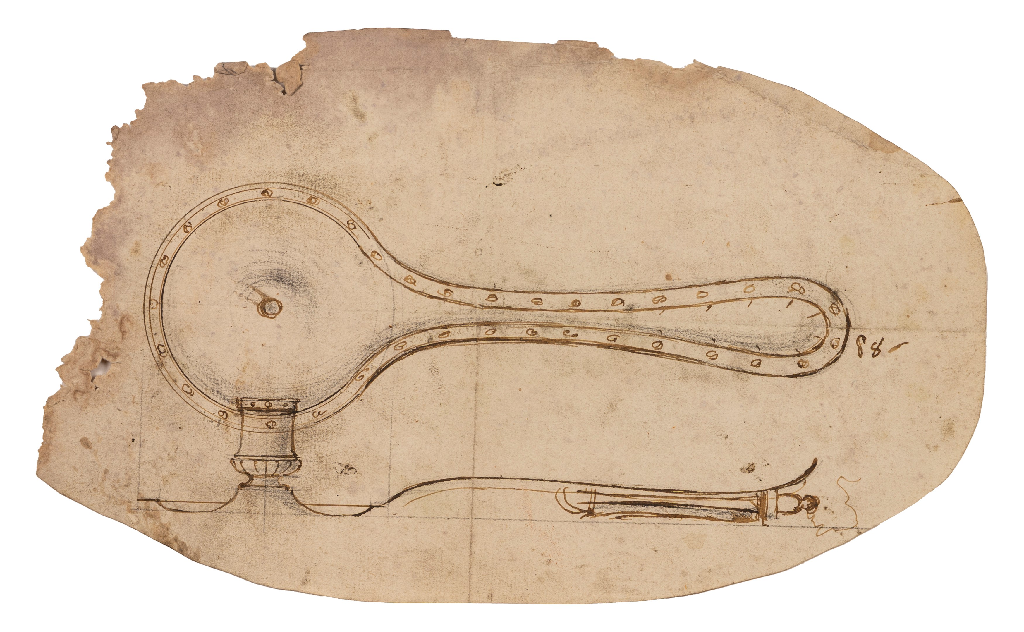 Collezione di studi di figure e progettazioni per lucerne e candelabri, ventiquattro disegni