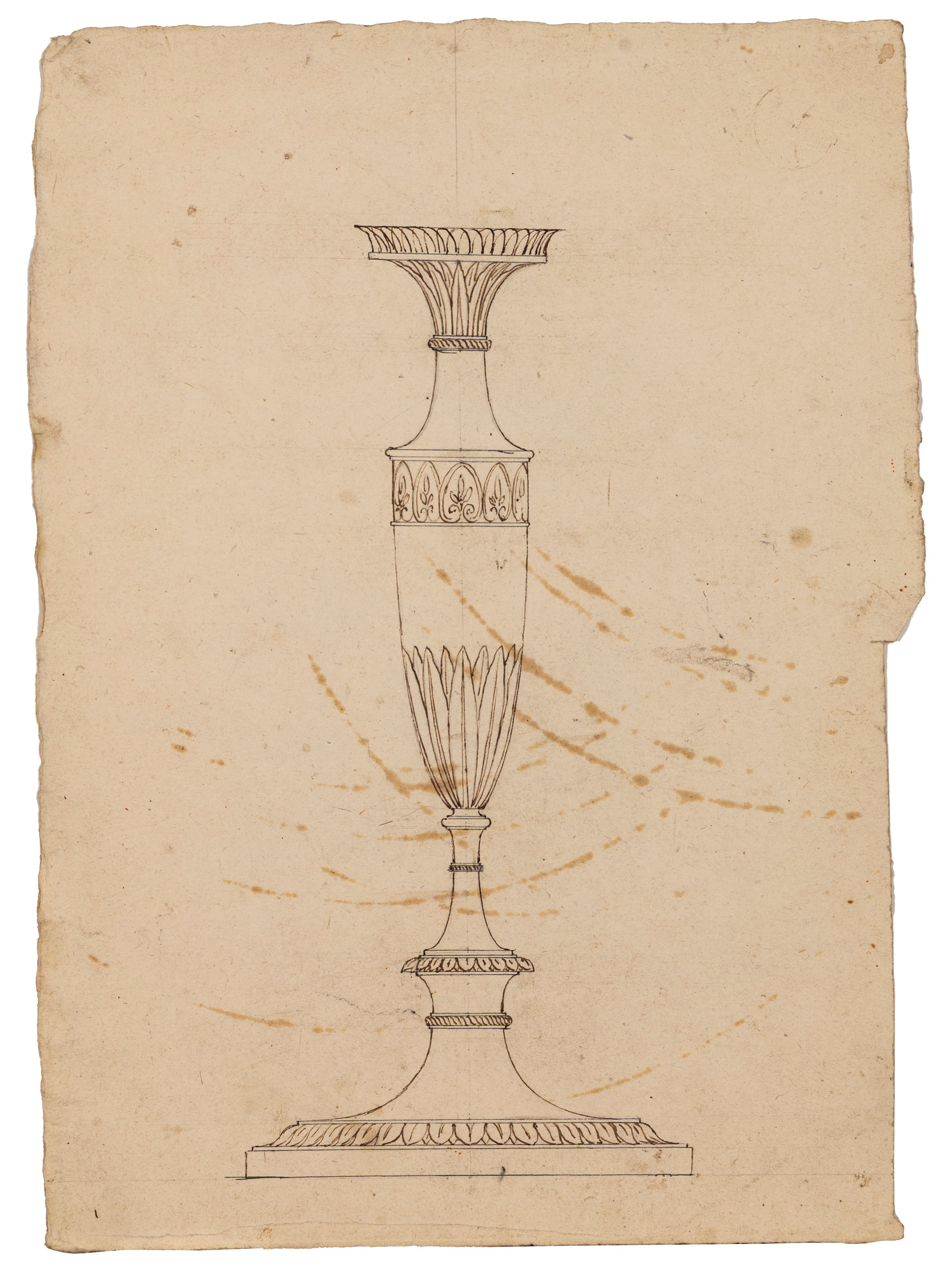 Collezione di studi di figure e progettazioni per lucerne e candelabri, ventiquattro disegni