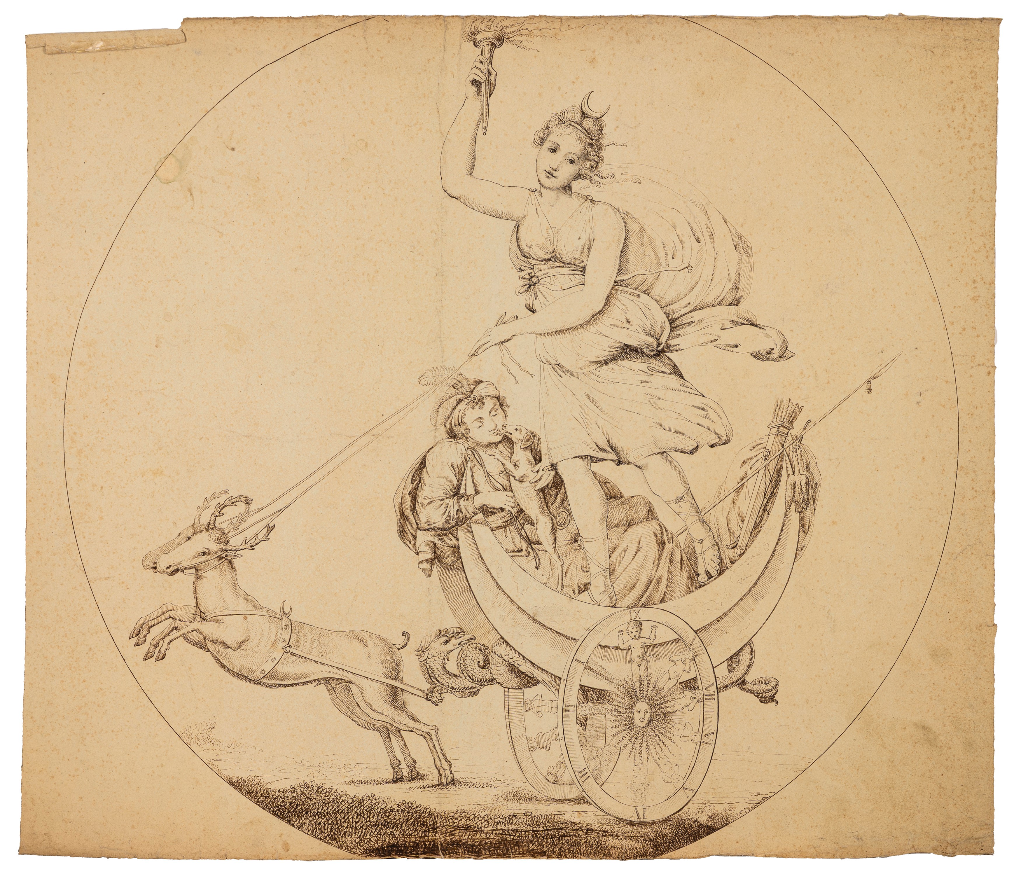 Collezione di studi di figure e progettazioni per lucerne e candelabri, ventiquattro disegni