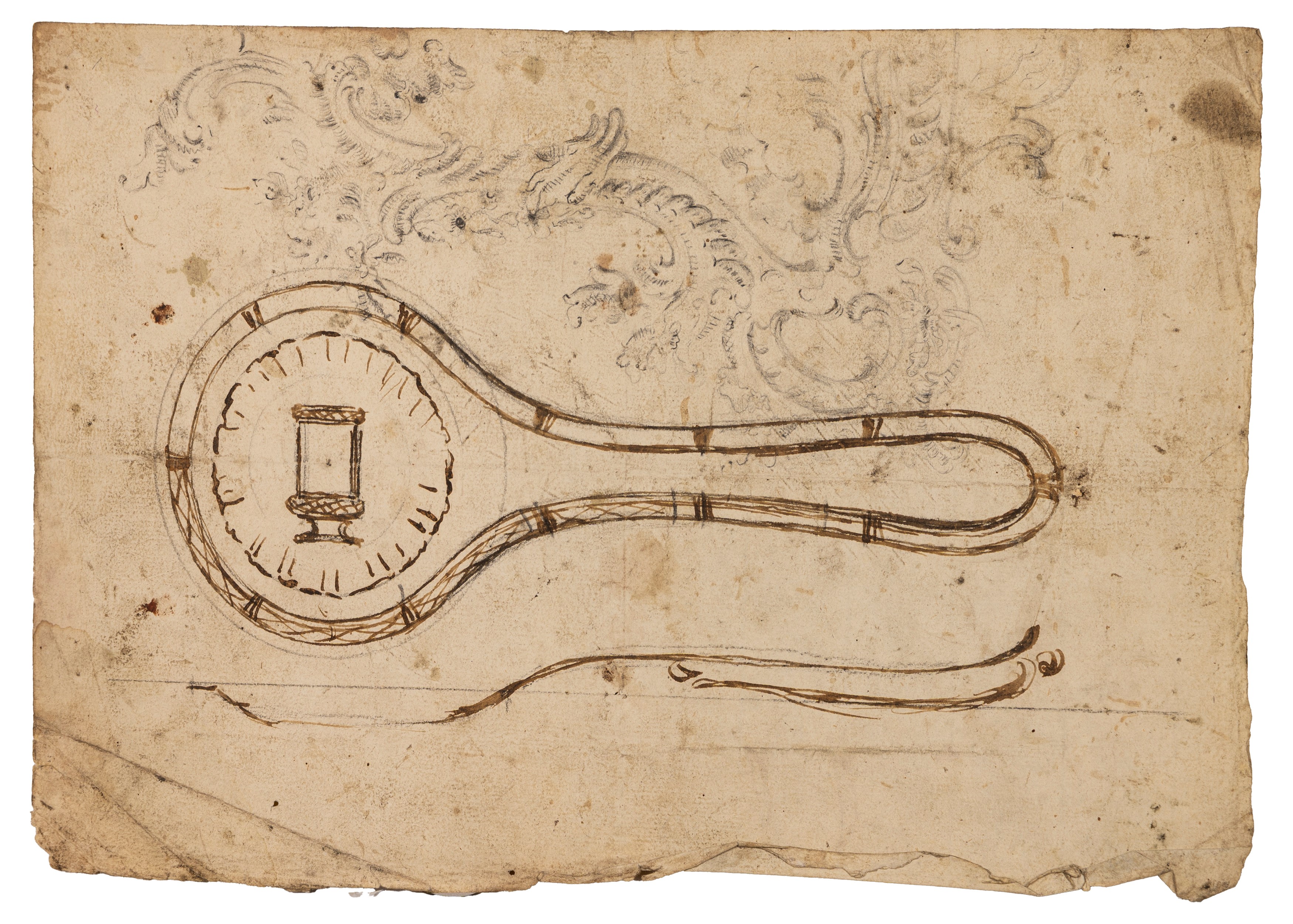 Collezione di studi di figure e progettazioni per lucerne e candelabri, ventiquattro disegni
