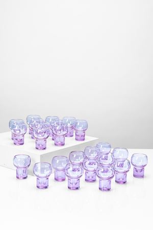 Set of twenty-four water glasses model 'Chameleon'