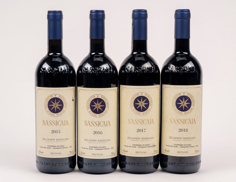 Italia - Verticale Sassicaia (4 bottiglie: 2015, 2016, 2017, 2018)