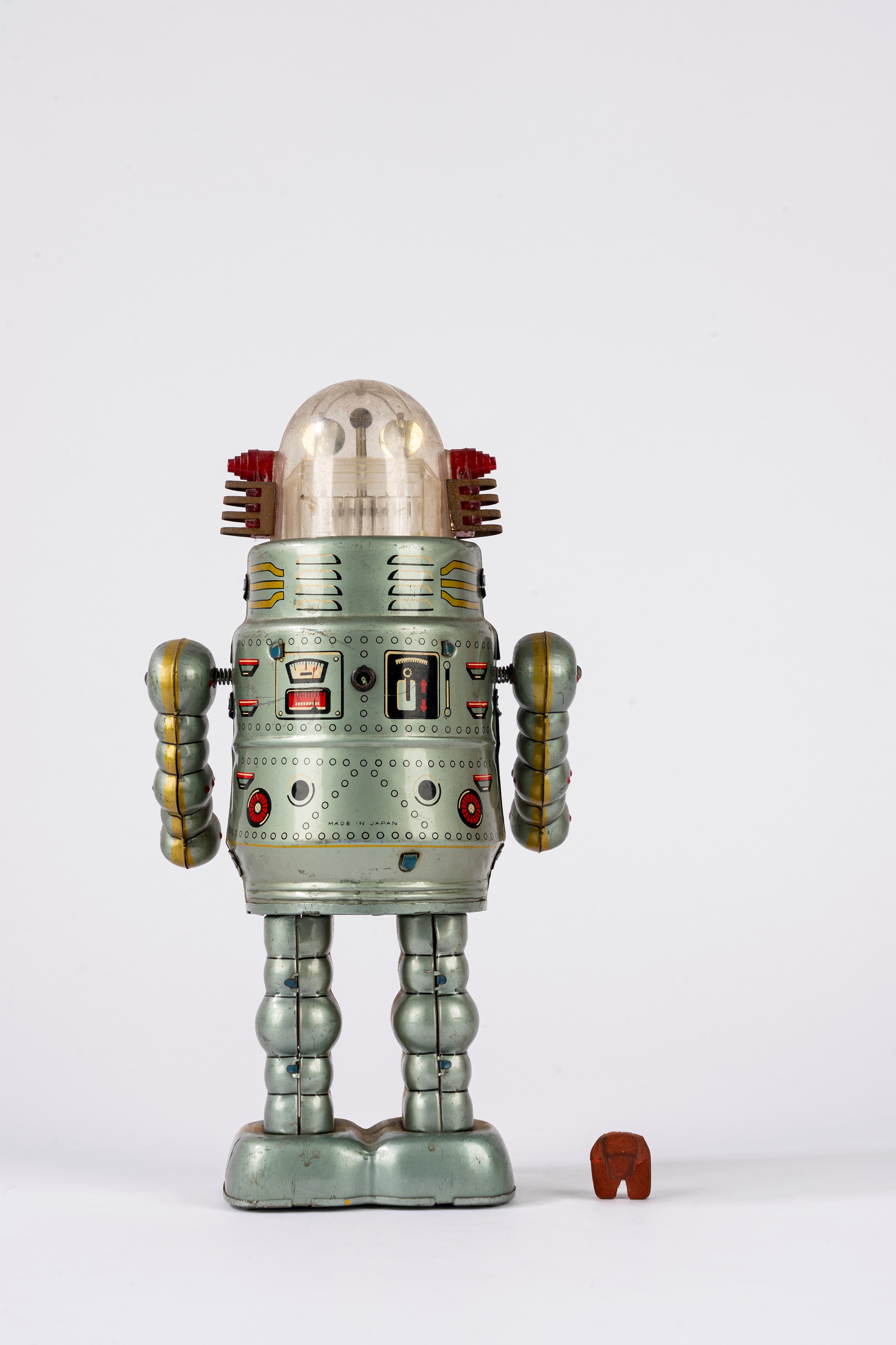 Robot in latta litografata DOOR ROBOT, made in Japan (ALPS), anni 1960