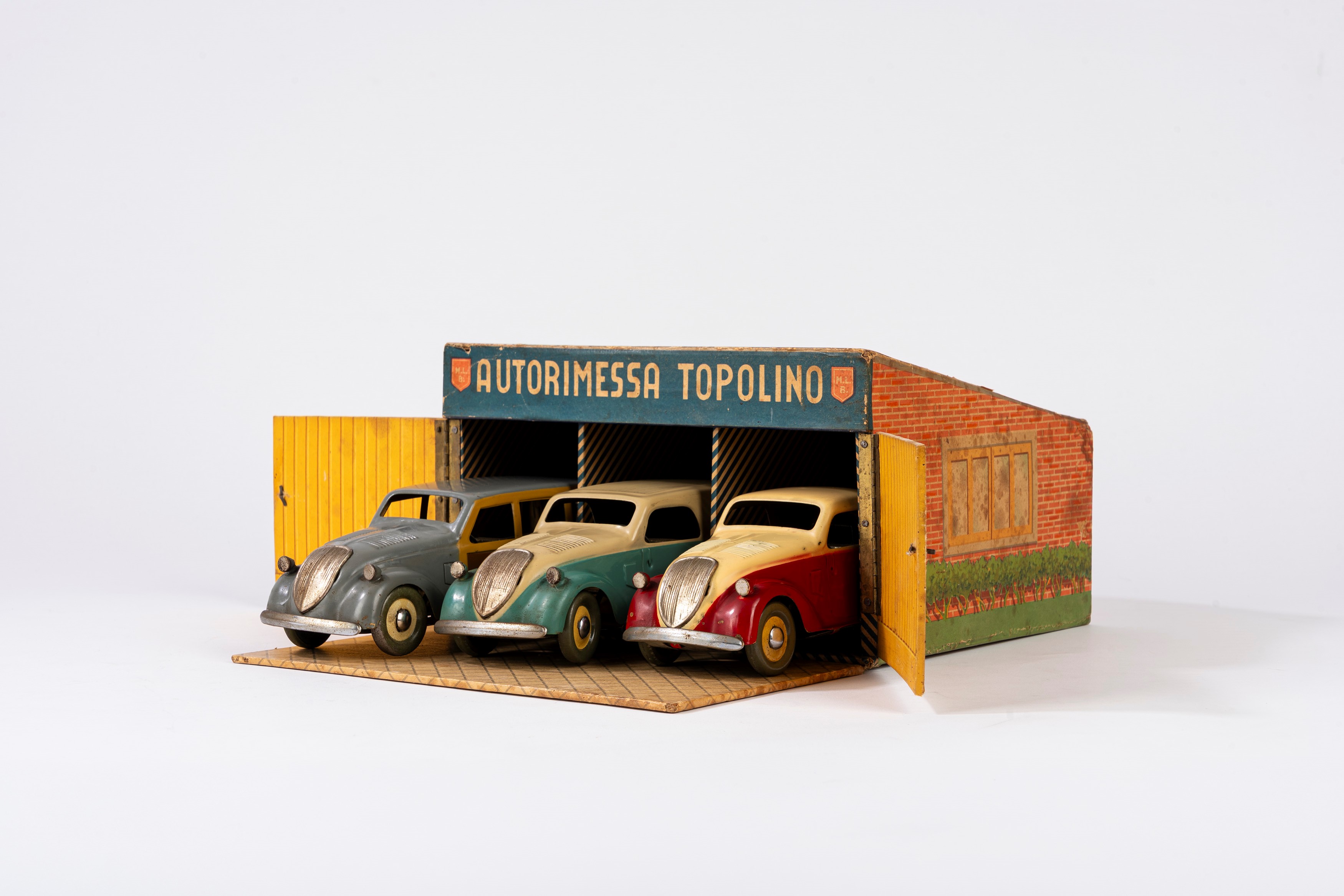 Luigi Marchesini Mlb Marchesini - Autorimessa Topolino (set con tre automobiline Fiat 500 B), 194...