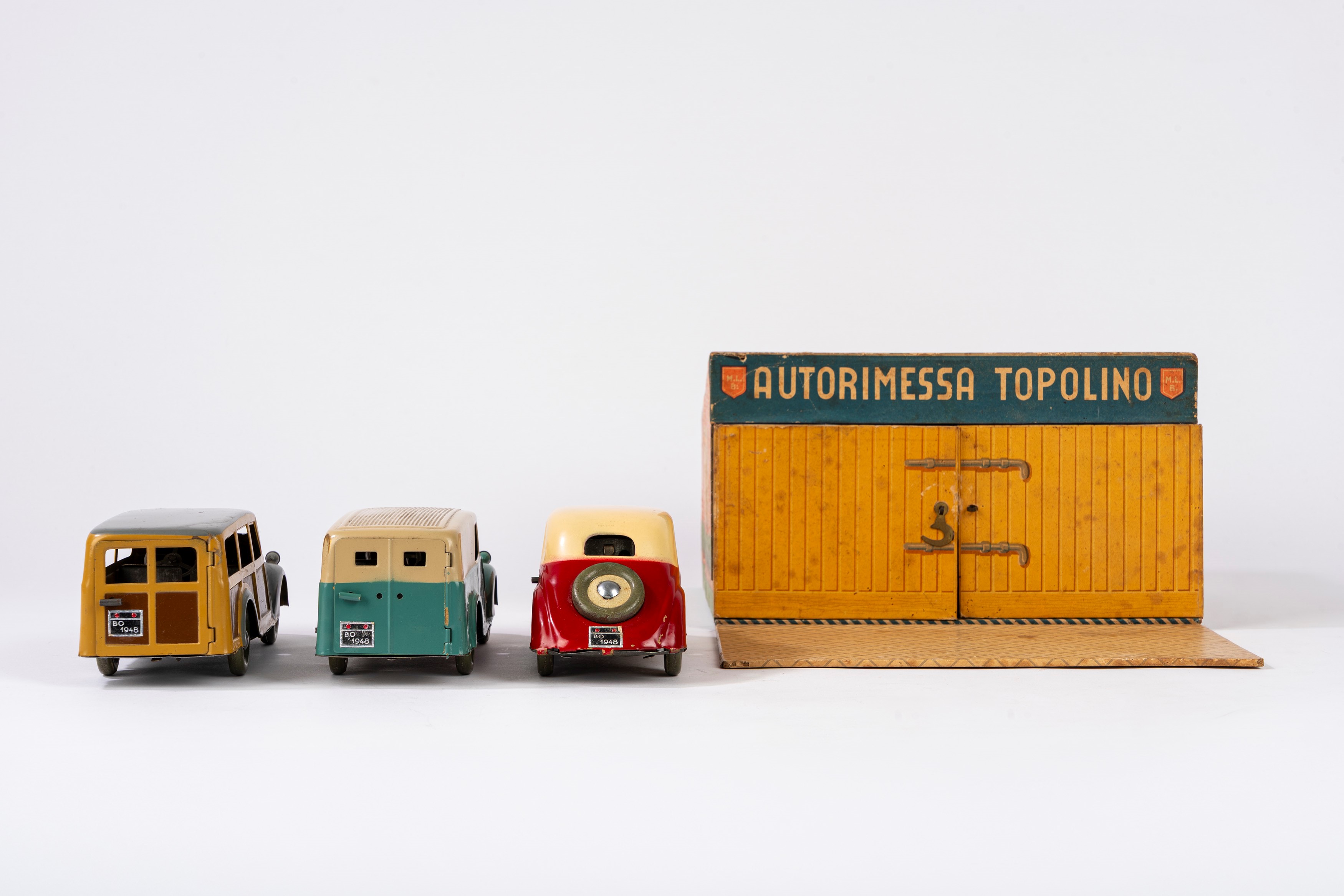 Luigi Marchesini Mlb Marchesini - Autorimessa Topolino (set con tre automobiline Fiat 500 B), 194...