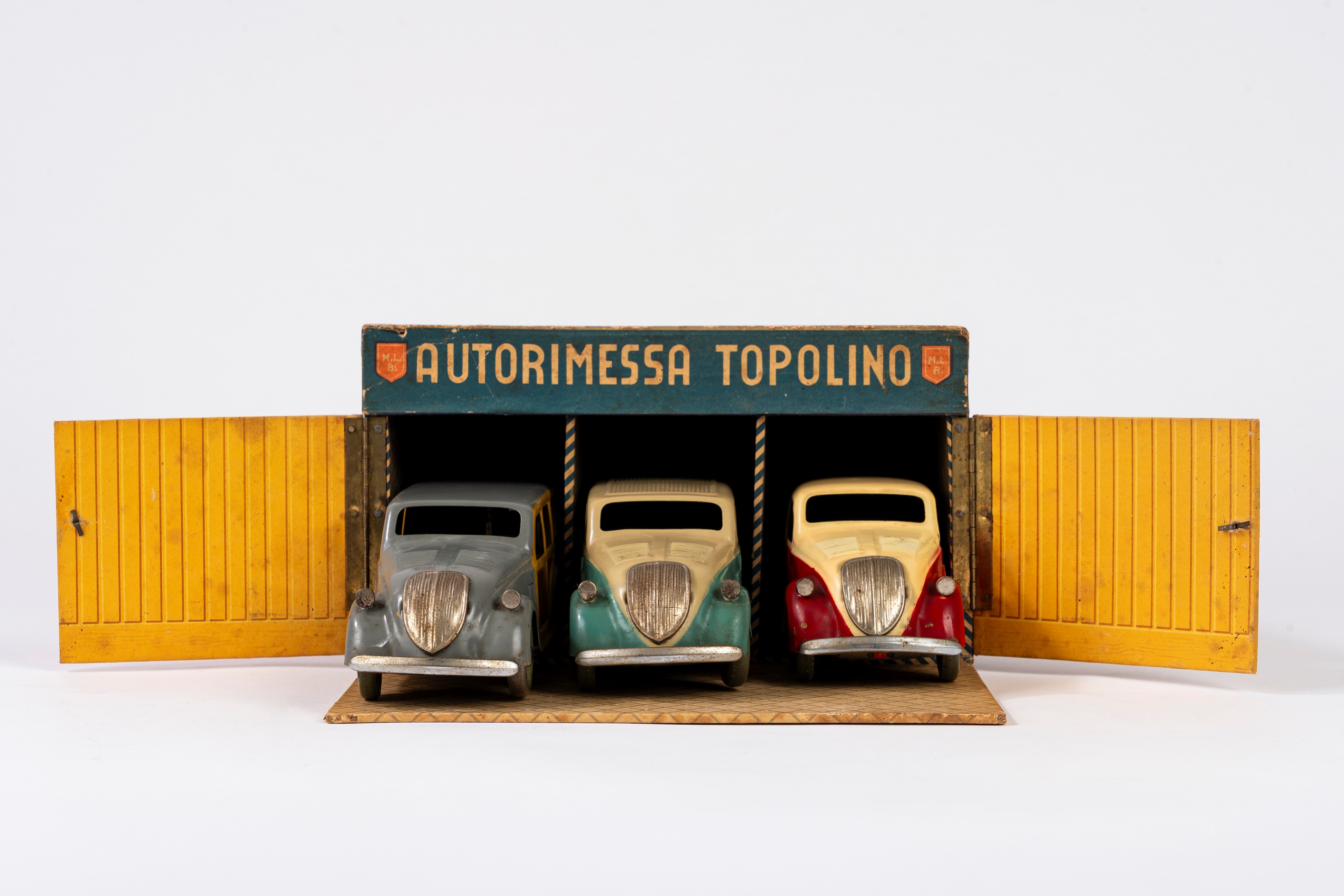 Luigi Marchesini Mlb Marchesini - Autorimessa Topolino (set con tre automobiline Fiat 500 B), 194...