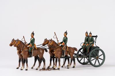Traino militare prussiano, piombo/latta, fine XIX–inizio XX secolo