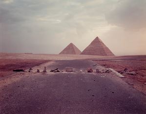 Road Blockade and Pyramids