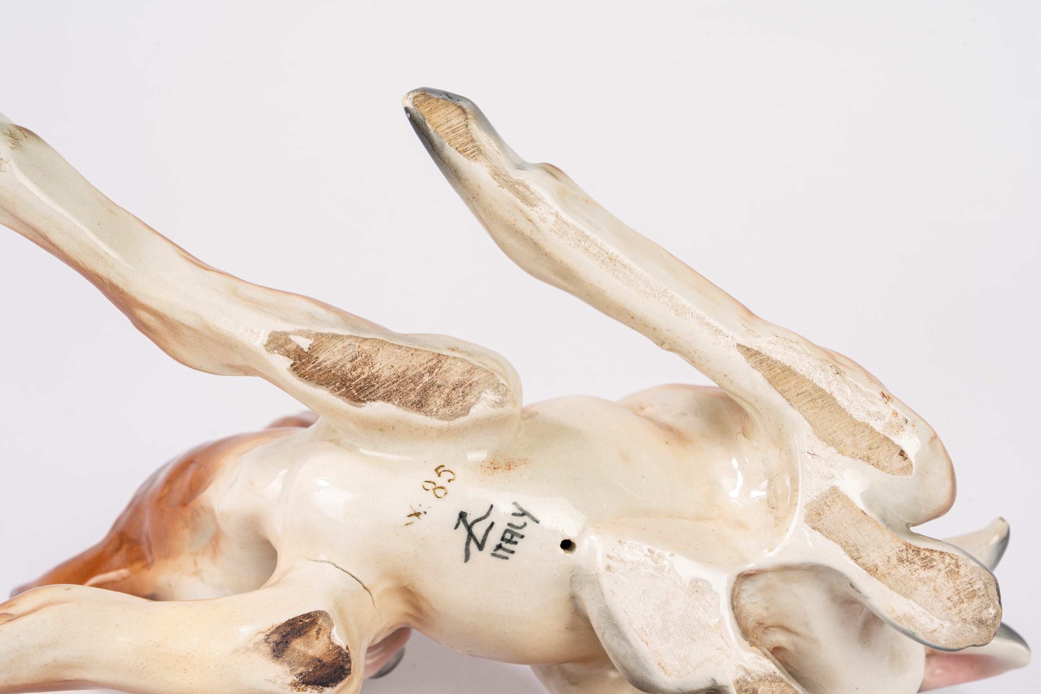 Walt Disney, Ugo Zaccagnini - Bambi in Ceramica Policroma