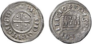 LUDOVICO I, il Pio Imperatore e Re d'Italia (814 - 840) - Denaro, s.d., Pavia.
