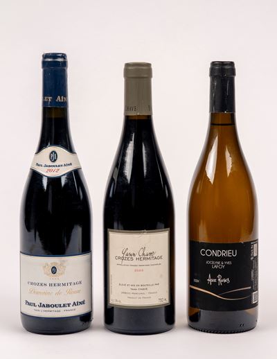 Selezione Rodano, 3 bottiglie (Paul Jaboulet Aîné, Yann Chave, François Lafoy)