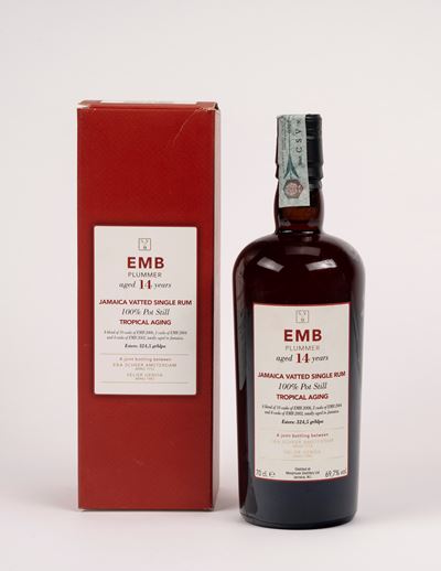 Emblema Plummer, Jamaica Vatted Single Rum (bottiglia da 70 cl, 69,7% vol, 14 anni)