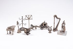 Gruppo di nove toys