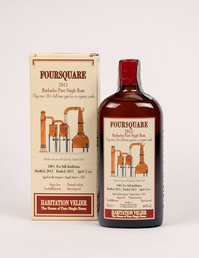 Foursquare Habitation Velier, 2 Years Old (1 bottiglia), rum, imbottigliato nel 2015