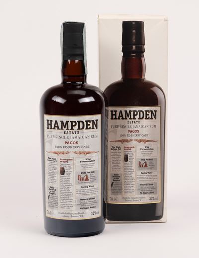 Hampden Pagos, Pure Single Jamaican Rum, 70 cl, 52% vol