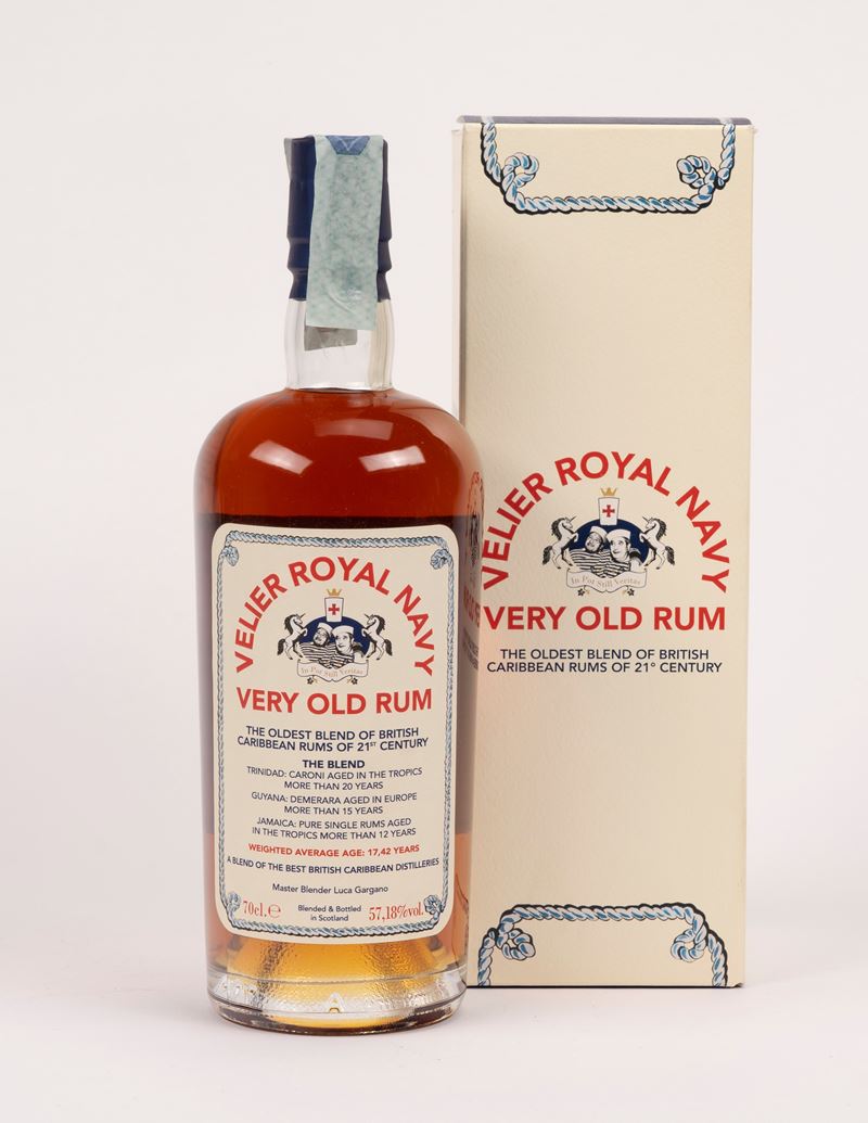 Guyana, Jamaica, Trinidad - Rum Royal Navy Very Old, 17,42 anni, 70 cl, 57,18% vol (1 bottiglia)