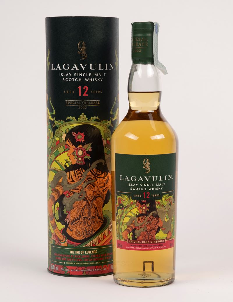 Scozia - Lagavulin, Lagavulin 12 anni Islay Single Malt Scotch Whisky (1 bottiglia)