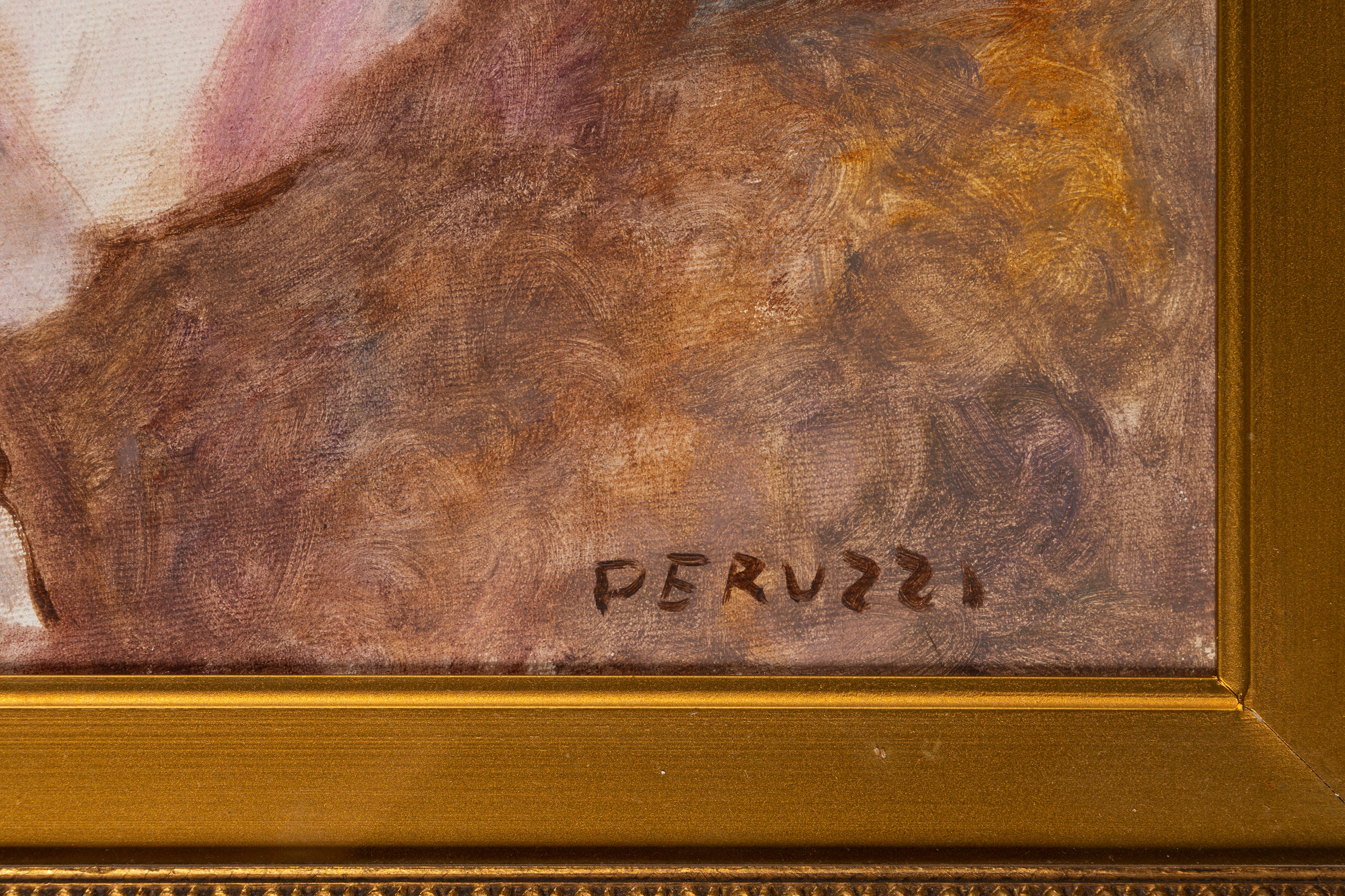 Cesare Peruzzi - Nudo femminile disteso, olio su tela