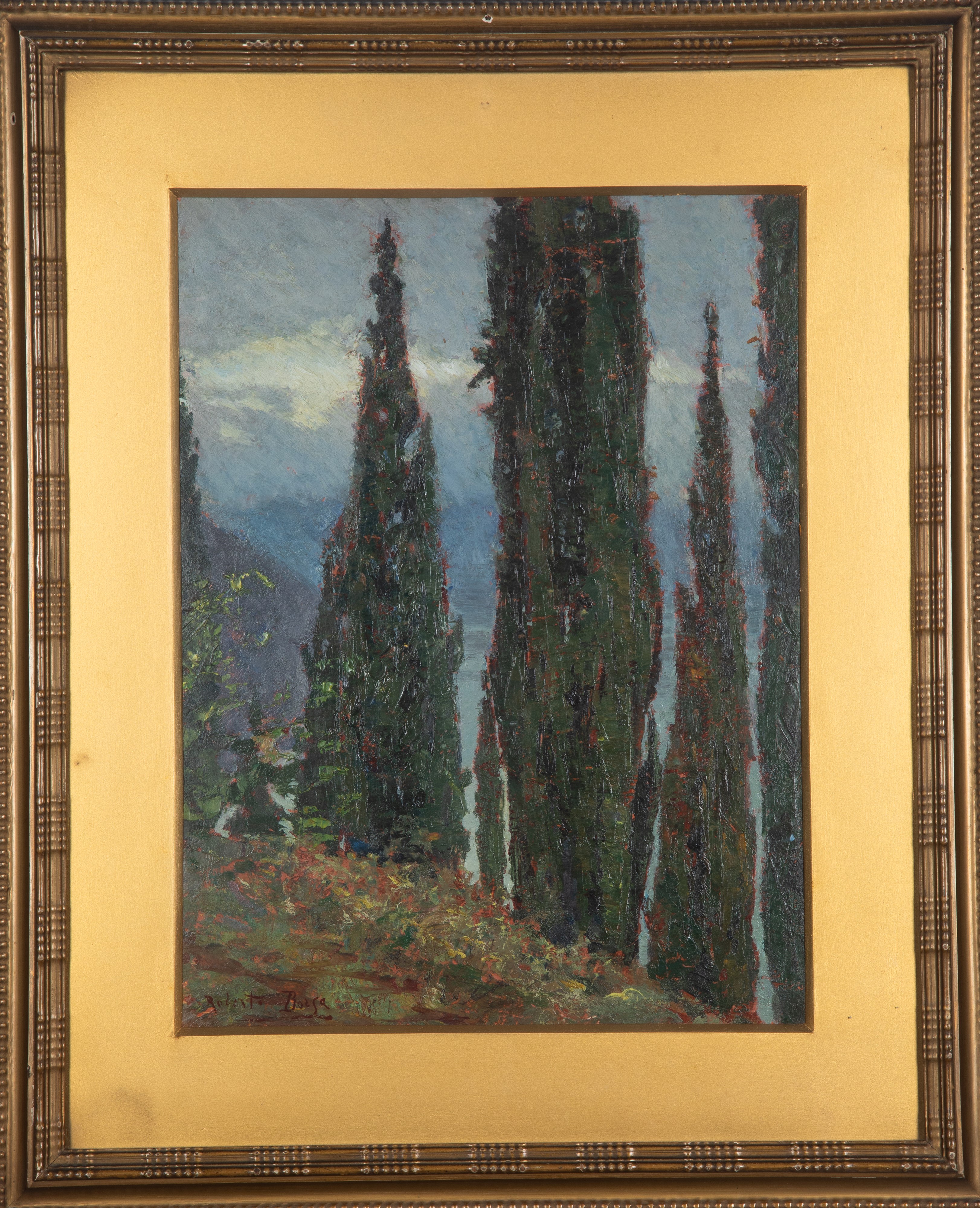 Roberto Borsa - Cipressi sul lago