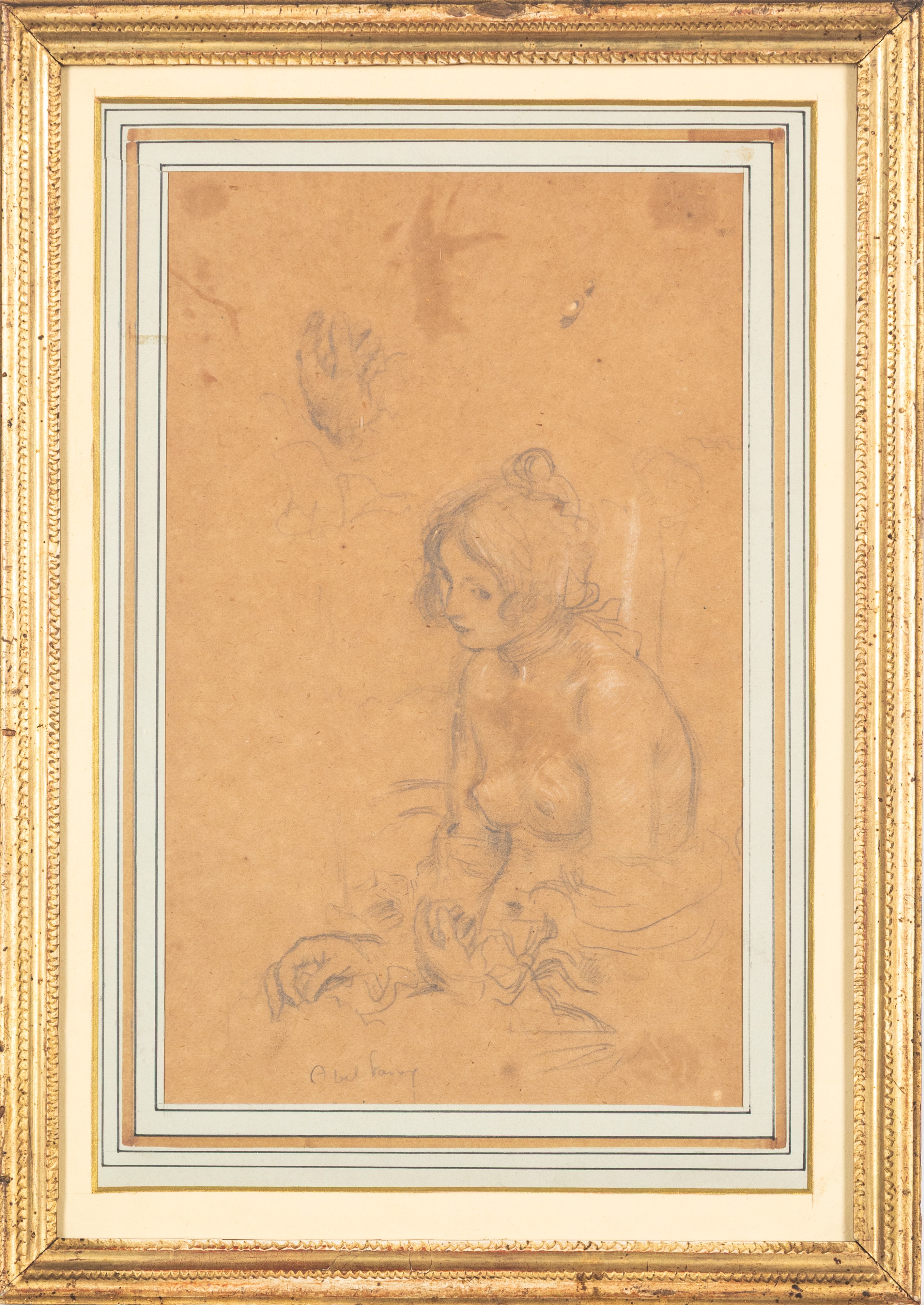 Abel Jules Faivre - Studio per figura femminile