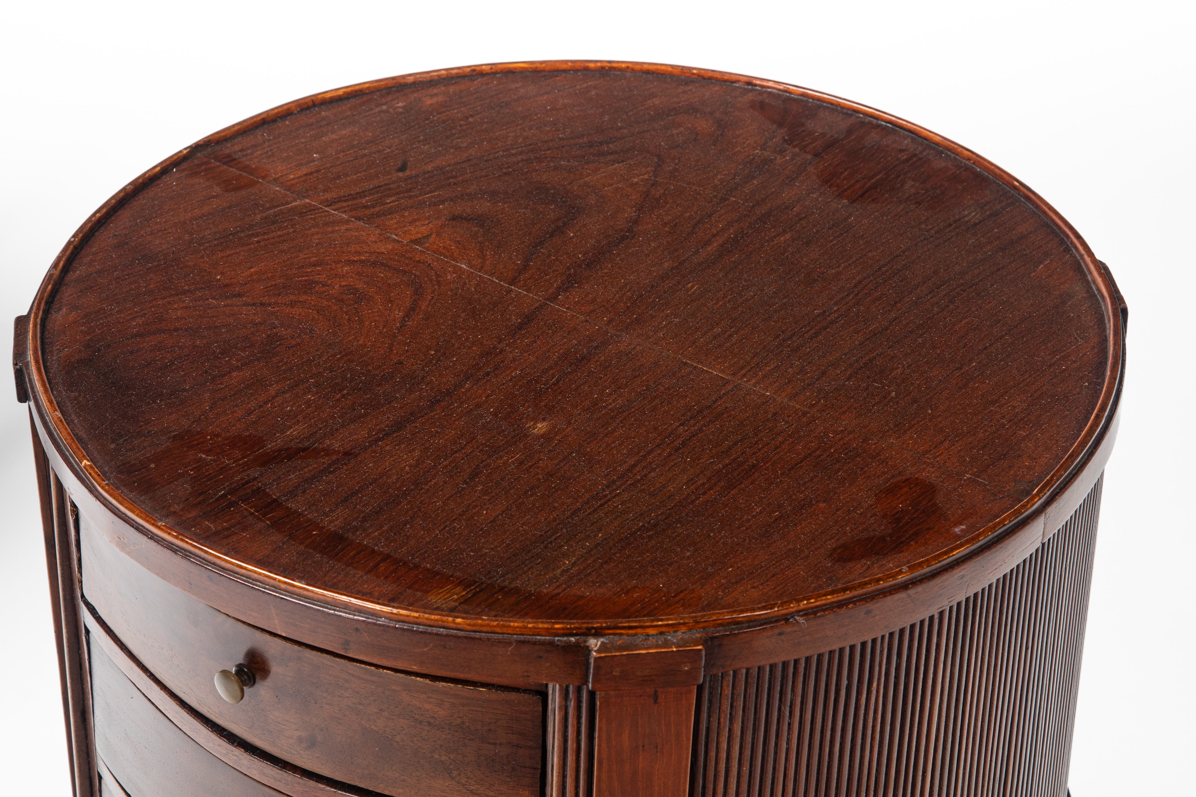 Comodini a tre cassetti, mobili in legno, secolo XIX